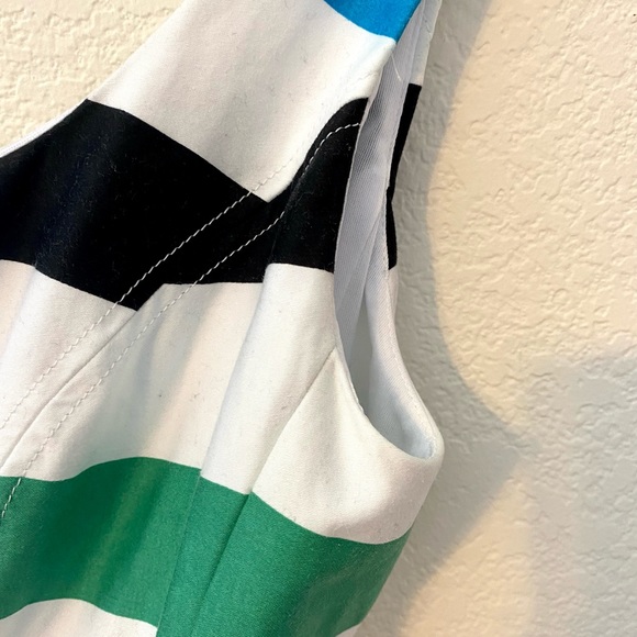 NINE WEST Striped A-Line Tank Dress- Retro Summer - Picture 9 of 13